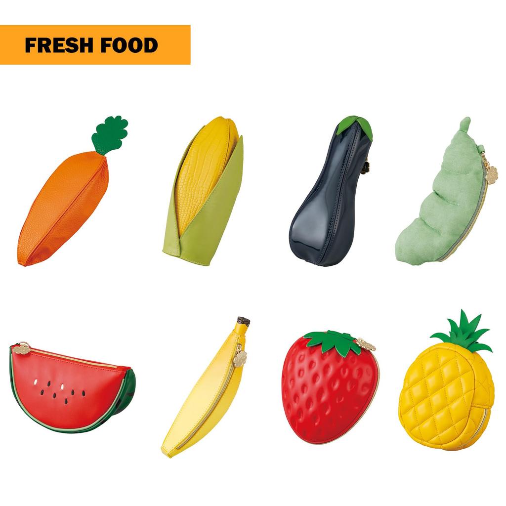 Marushin Fresh Watermelon Food Funny Pencil 0585016700 Yup! Pouch, Case/Cosmetic Pouch,