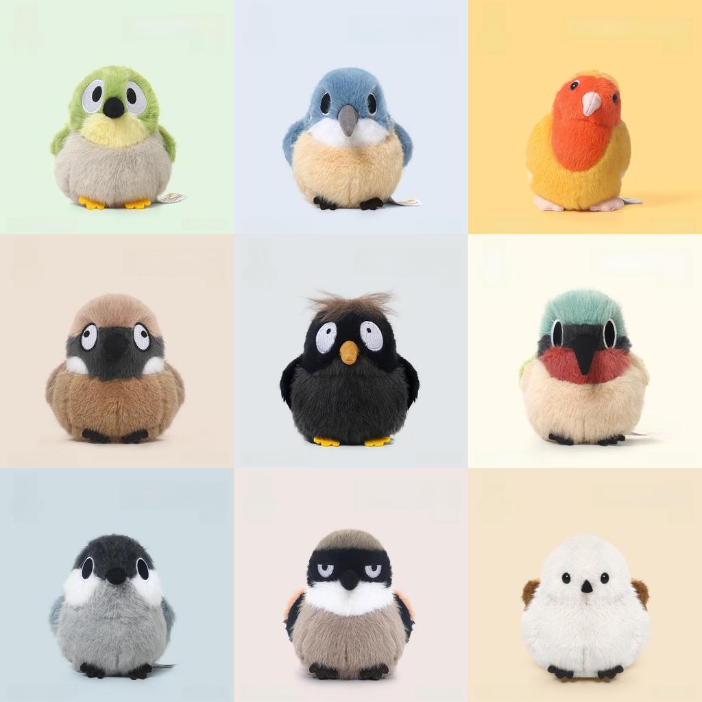 White Head Parrot Plush Toy Cute Bird Doll Sleep Girls Gift For Kids