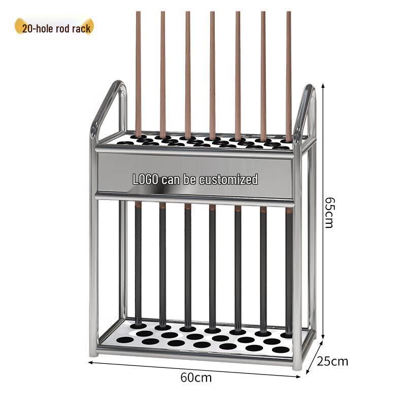 Floor-Standing 20-Cue Billiard Rack