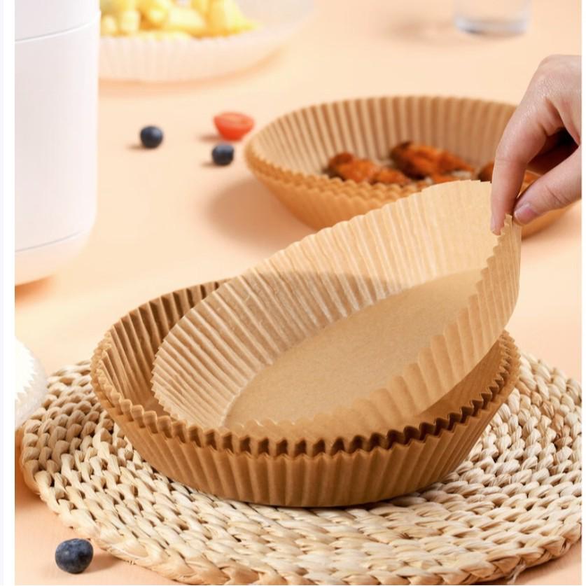 Food Grade Silicone Air Fryer Baking Papers, 16cm-20cm