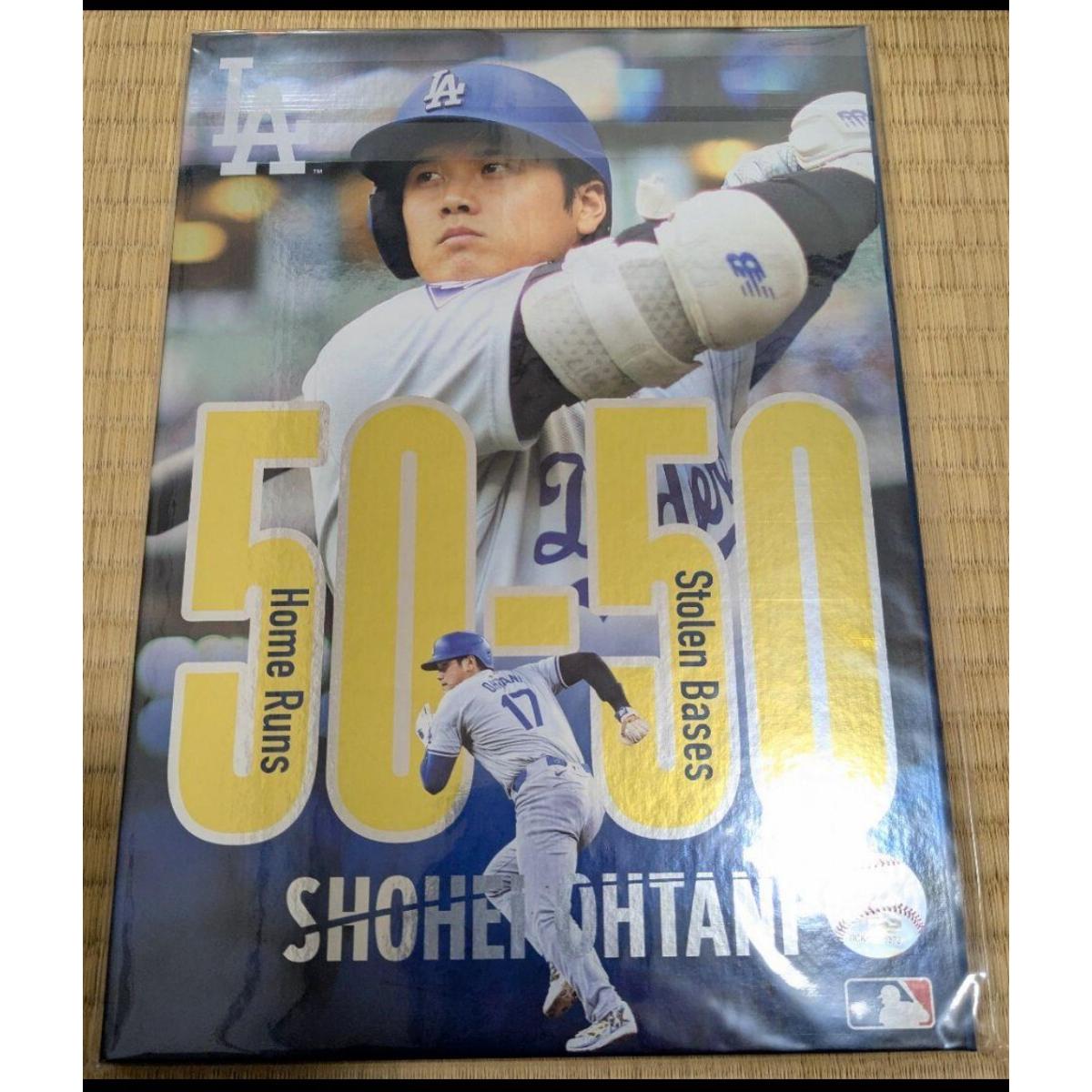 Used Shohei Otani Premium Frame Postcard Set Autographed Dodgers MLB Certified Product