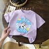 Kids Tshirt Bluey Muffin Cute Cartoon Print Soft Casual Short Sleeve Tops for Boys Girls Summer Comfortable Children Tee
