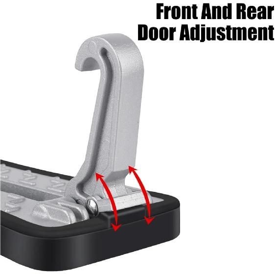 Emergency Window Breaker Car Roof Rack Step Pedal Multifunction Latch Hook Foldable Auxiliary Foot Pedal Extended Car Door Step(Silicone pad-1pc)