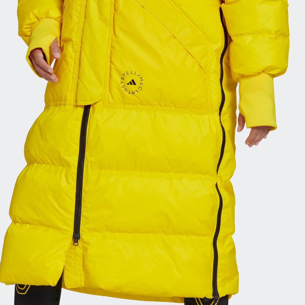 Adidas FW22 Einfarbig Vielseitige Reißverschluss Sport Kapuzen Baumwolljacke Damen Jacke Gelb HG6894