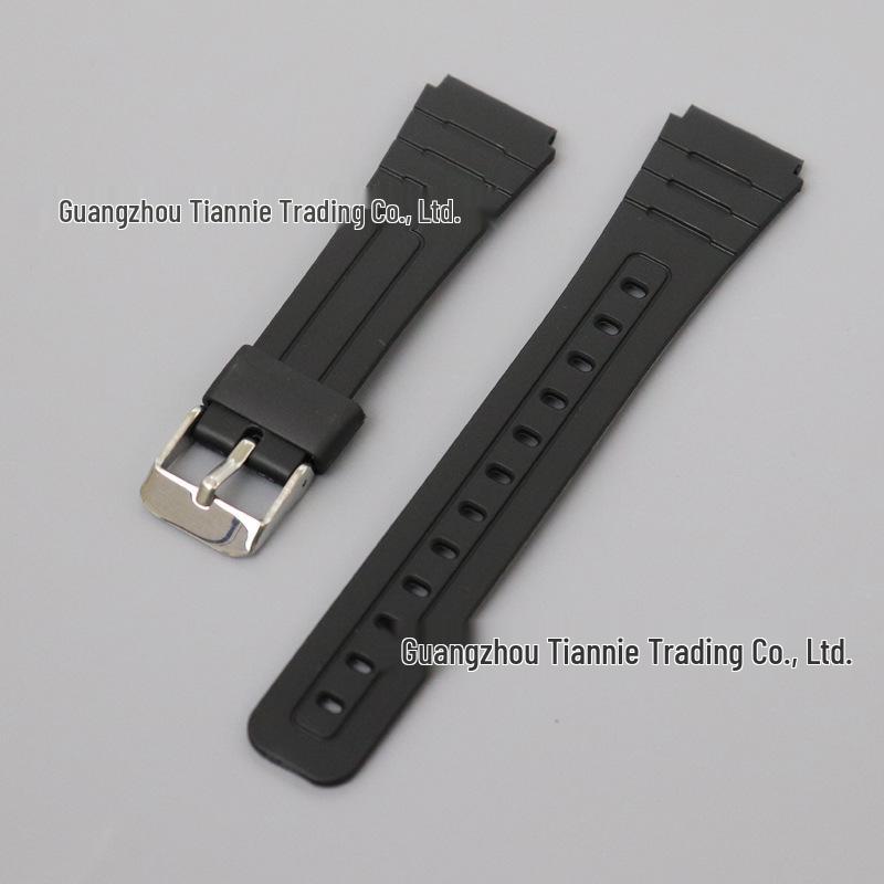 Silicone Watch Strap for A168/158/F91W W218 Ae1200 Models, 18mm