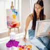 6 In 1 Design Water Circulation Paint Cleaner Pen Holder Design Brush Cleaner  Watercolor Painting