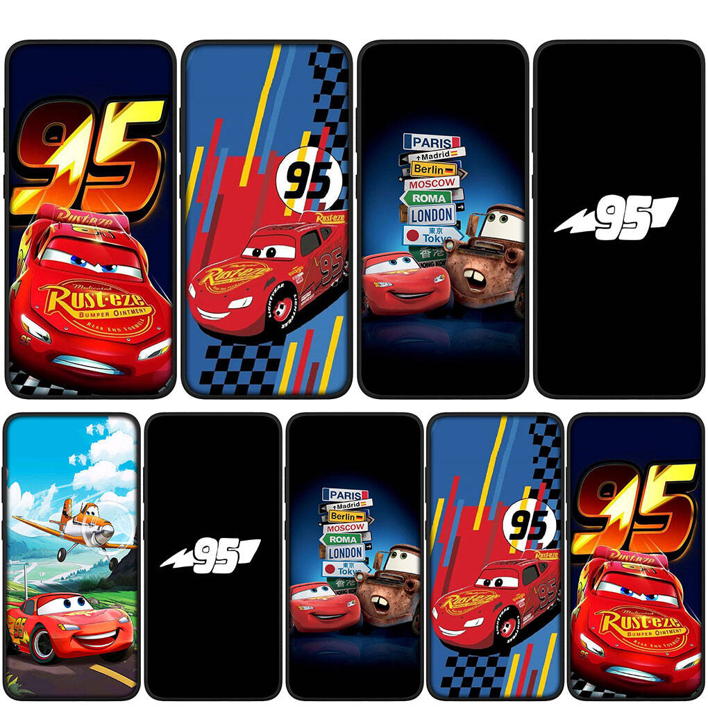 For Samsung Galaxy S25 S24 S23 S22 Ultra FE Plus A17 A37 A57 A56 A55 A06 A16 A15 A36 A35 A05 A25 A54 A34 Phone Case Cars Lightning McQueen Anime Cover