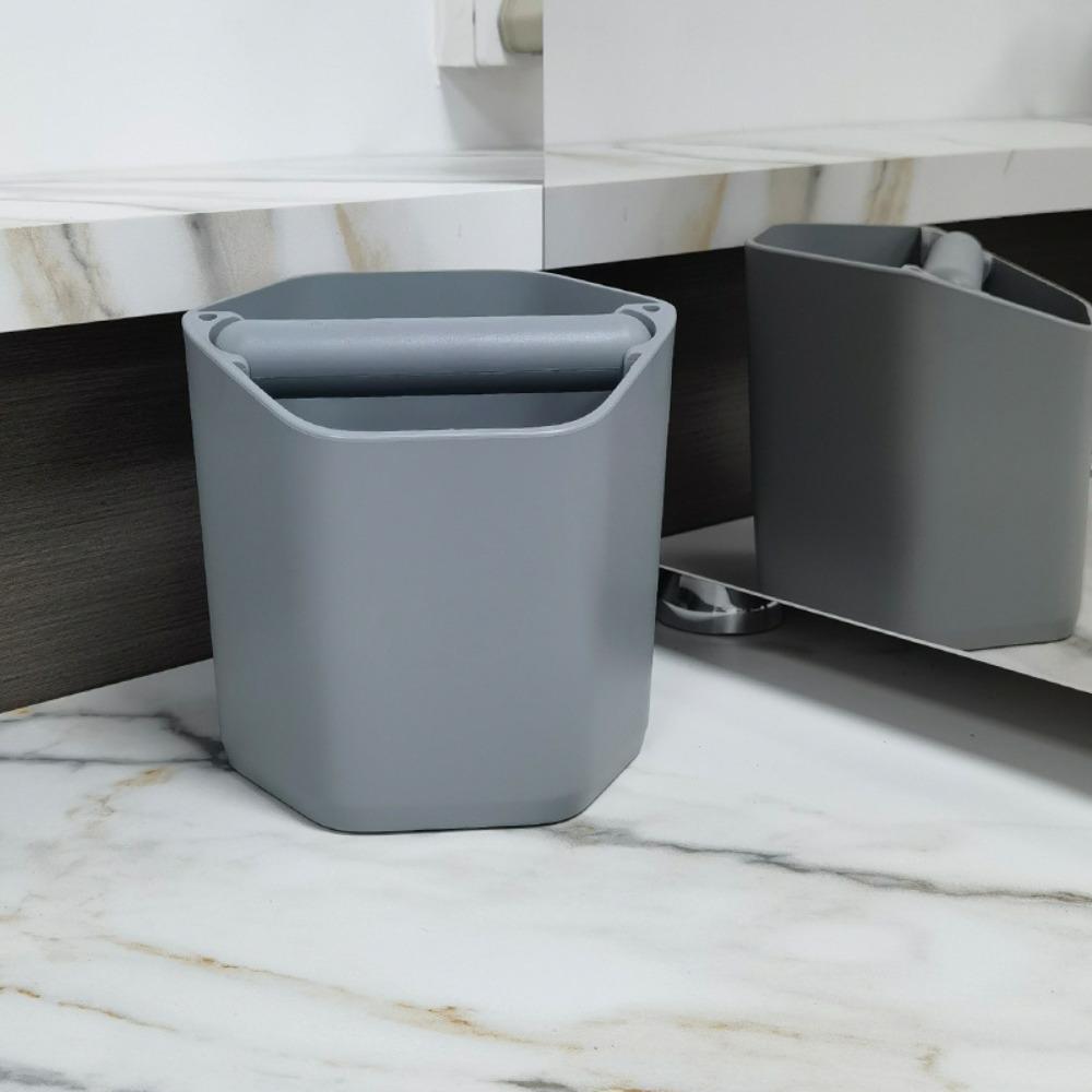 Nonslip Base Hexagonal Coffee Knock Box Large Capacity Coffee Grounds Bucket Bar