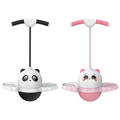 Kids Pogo Stick Cute Anti-Slip Jumping Toy with Easy Grip Handle Fitness Exercise Kindergarten Bouncing Ball for Balance Ability