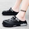 Hole shoes 2025 summer new outdoor two wear bag head slippers trend refreshing sandals travel wading beach shoes