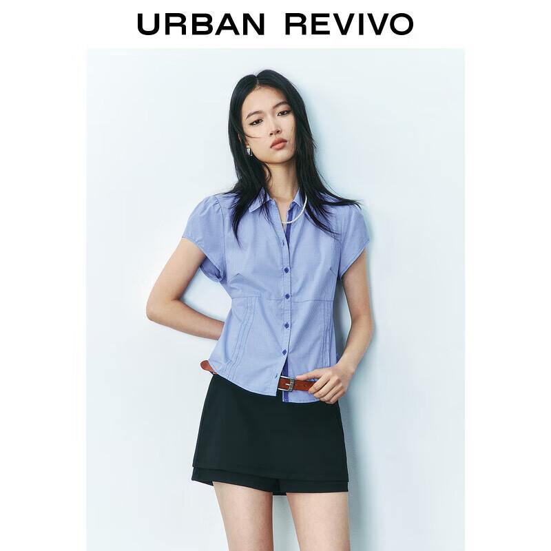 UR Women s Plaid Waist Tie Shirt XS