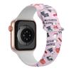 Für Weihnachtsbänder für Apple Watch-Armband 44 mm Ultra 2 49 mm 40 mm Damen Bedrucktes Silikonarmband iWatch Series 9 8 7 6 5 SE 41/45 mm