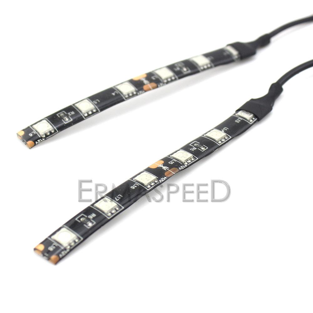 Pair Motorcycle Flexible Front Fork LED Turn Signal Light Strips Headlight Indicators Amber Universal for Motorbike