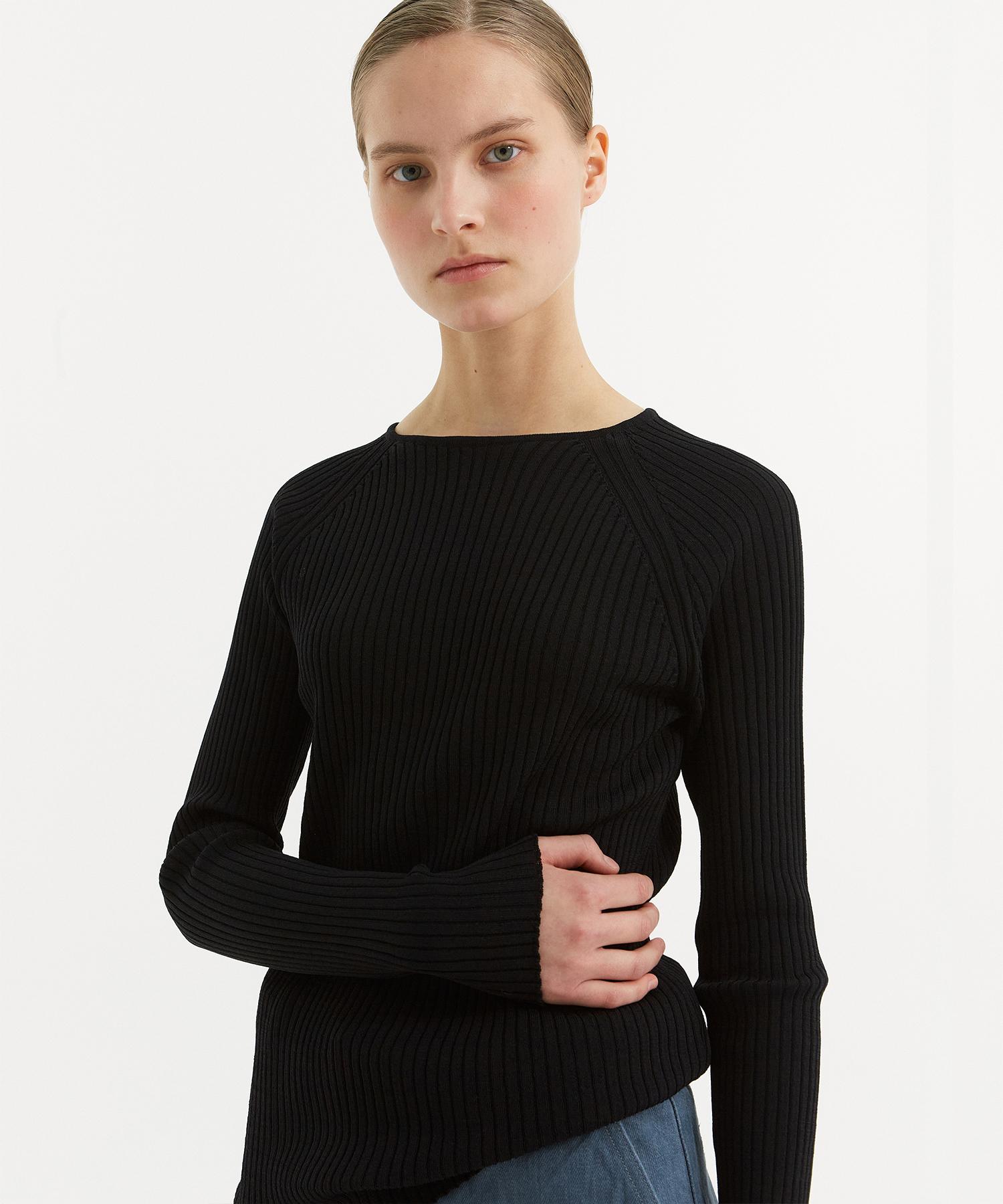 Label Archive W Vernie Ribbed Sweater Black Black/1