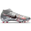 Nike Mercurial Superfly 7 Academy Mg Metallic Grey Crimson Sneakers AT7946-906