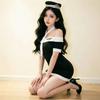 Sexy Flight Attendant Uniform Set: Blue One-Size Police Passion Lingerie