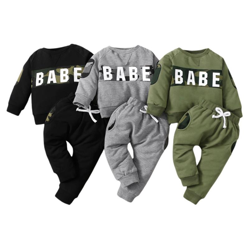 Beauace Baby Mädchen Musselin Set - Langarm Sweatshirt + Hose Für Herbst Winter