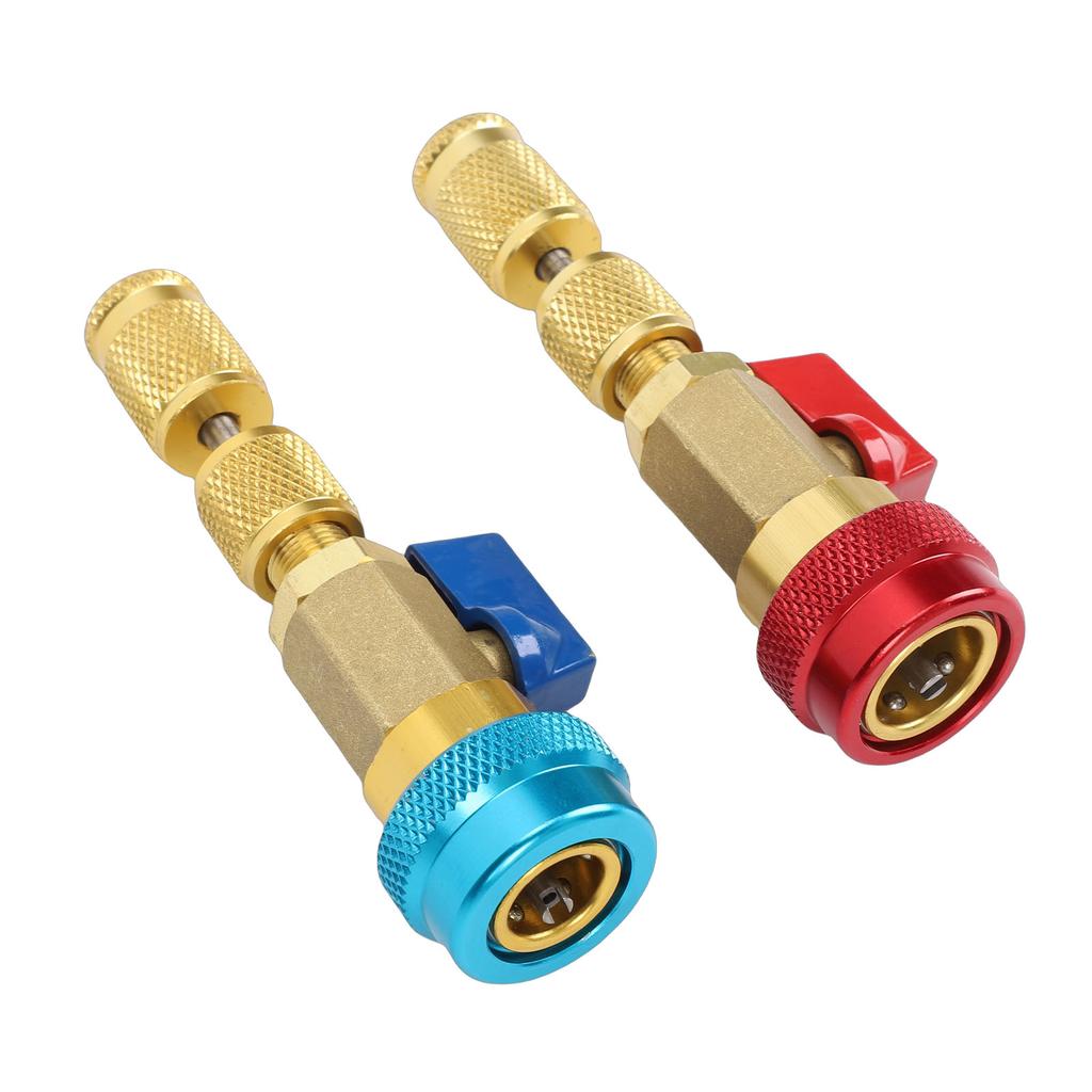R134A Valve Core Quick Remover Installer Tool Set Auto Air Conditioning Repair High Low Pressure Valve Core Remover