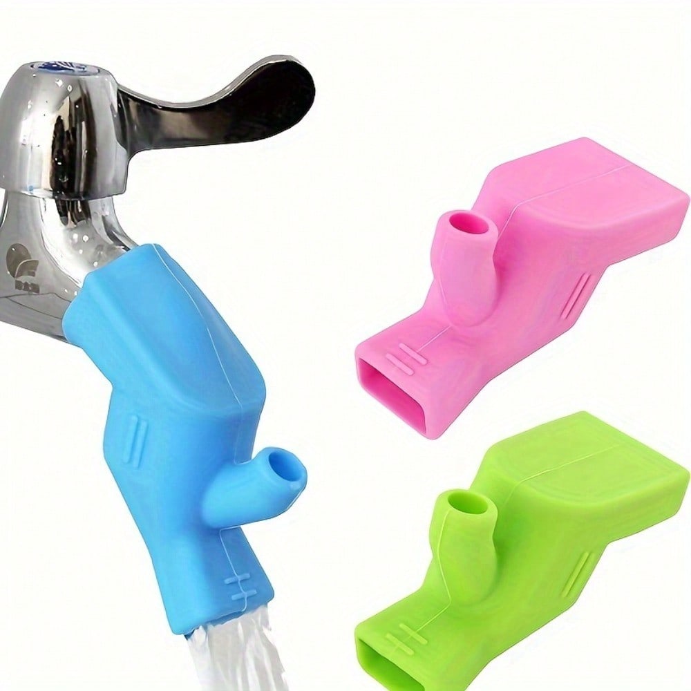 1pc Bathroom Sink Faucet Extender, Rubber Flexible Faucet Extension, Kitchen Faucet Accessory for Hand Washing