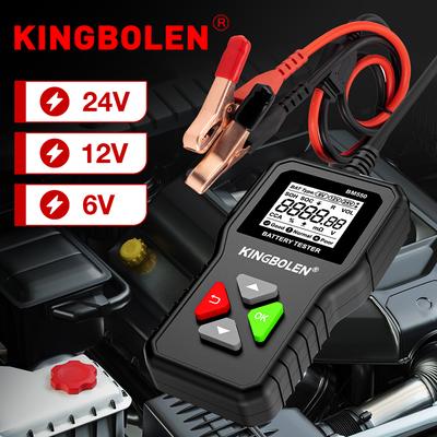 KINGBOLEN BM550 Tester autobaterií 6V 12V 24V 100-2000 CCA Detekce systému baterie Auto analyzátor baterií Nástroj pro autobaterie PK KW208