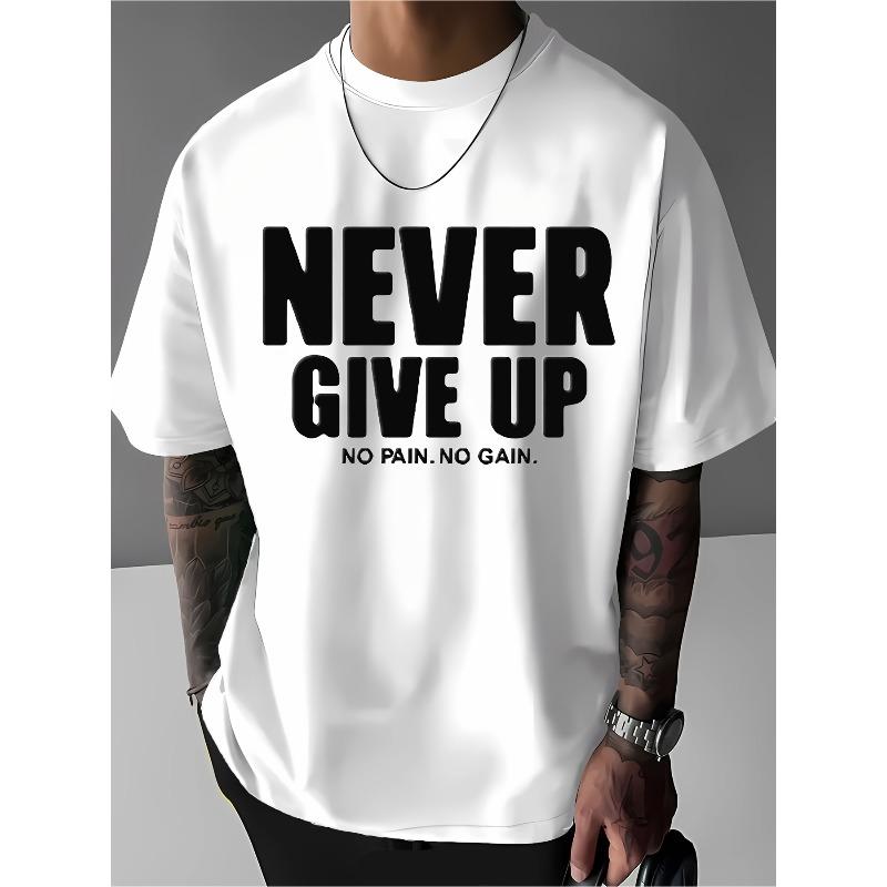 European Size Men's Summer Short Sleeve Printed T-Shirt