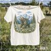 Retro Hiking Bear Graphic Tee Shirt, Mountain Wildlife Nature Shirt, Adventure Wilderness Style Top, Comfort Colors® Animal Gift Tee