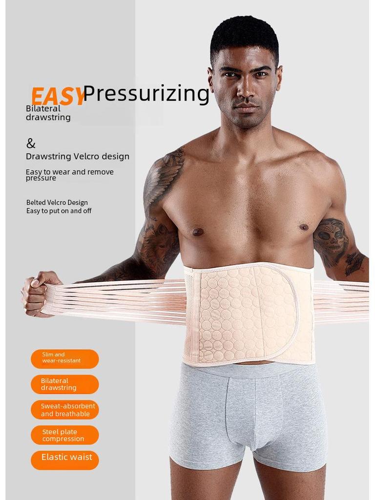Men's Slimming Abdomen Wrap Corset Fitness Sweat Waistband