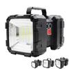 XHP70 Superhelle Doppelkopf-Taschenlampe 200W Wiederaufladbare LED-Taschenlampe Wasserdichte Handheld-Arbeitsleuchte Scheinwerfer Camping