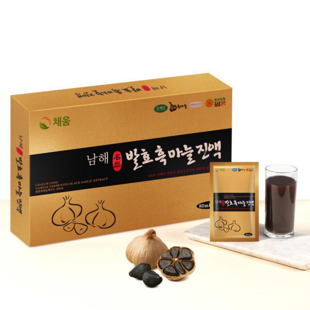 Chaeumwell Namhae Fermented Black Garlic Extract Black Garlic Juice 80ml 1 pcs