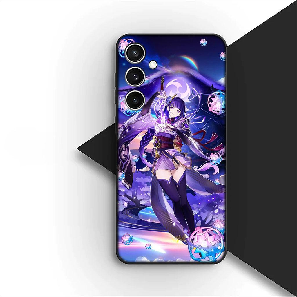 Genshin Baal Raiden Shogun Impact Phone Cover Soft Case for Xiaomi Redmi 15 15C A4 A5 9A 9C NFC Note 9 8 9T 5G Casing