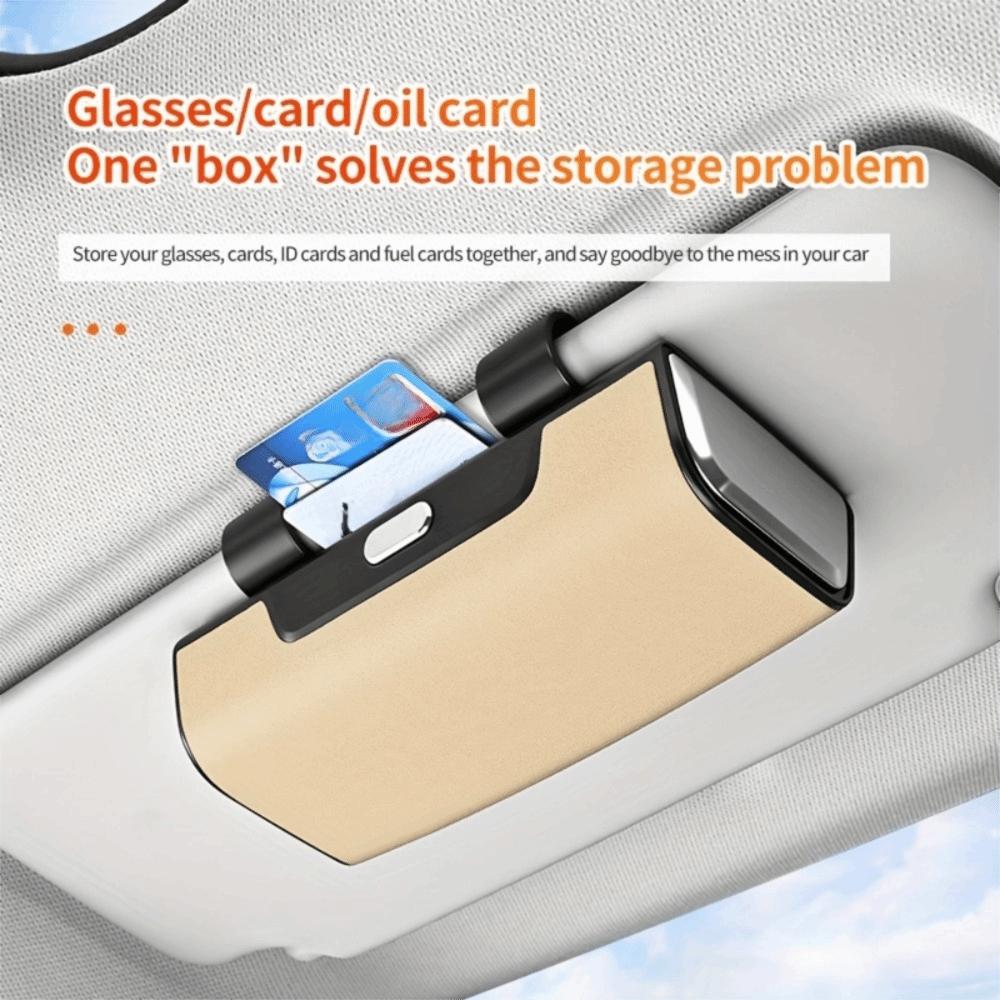 Storage Organizer Sun Visor Glasses Holder Glasses Protection Storage Box Car Interior Accessories