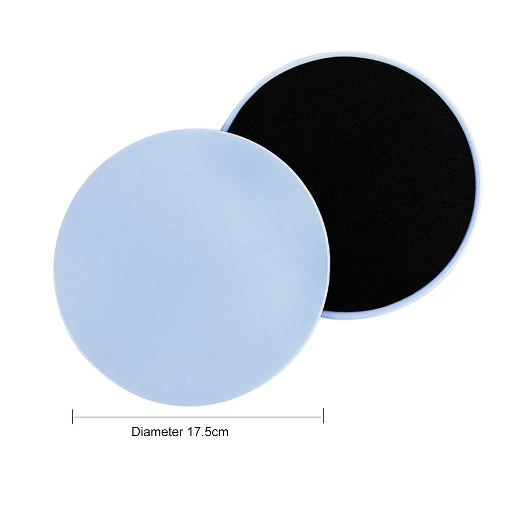 2Pcs Exercise Sliding Plate Dual Sided Yoga Gliding Discs Portable Abdominal Core Training Plate for Body Muscle Workout