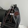 Fashion Keychain Bag Charm Enhancing Style with Practical Alloy and Leather Bags Pendant for Daily Commute or Travel