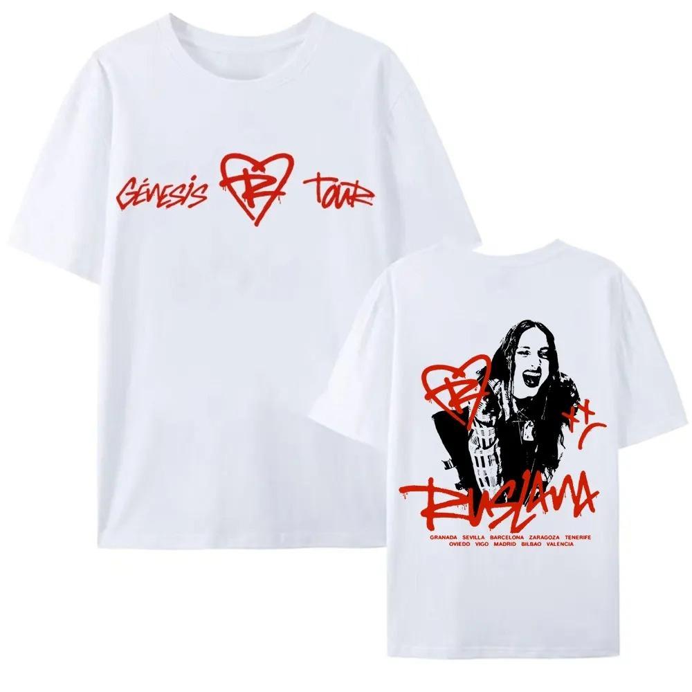 Singer Ruslana Album Tour 2026 Graphic T Shirts Men Women Clothing Fashion Vintage Pop Music T-shirts Casual Cotton T Shirt Tops