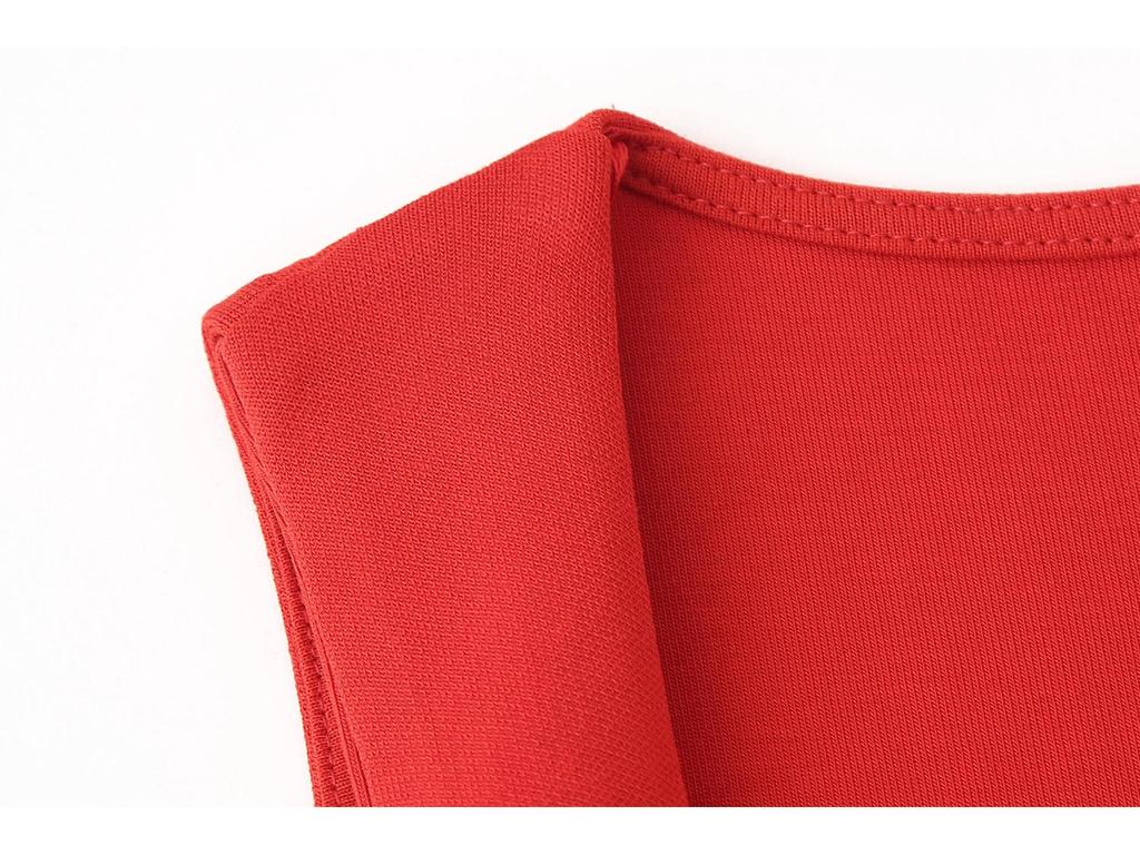 Spring 2025 Women's European & American Style Short Pleated Dress