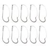 10Pcs Wacky Rig Hooks Replacement Sharp Weedless Fishing Hooks Wacky Worm Hooks for Wacky Rigging Worm Lure Rustproof