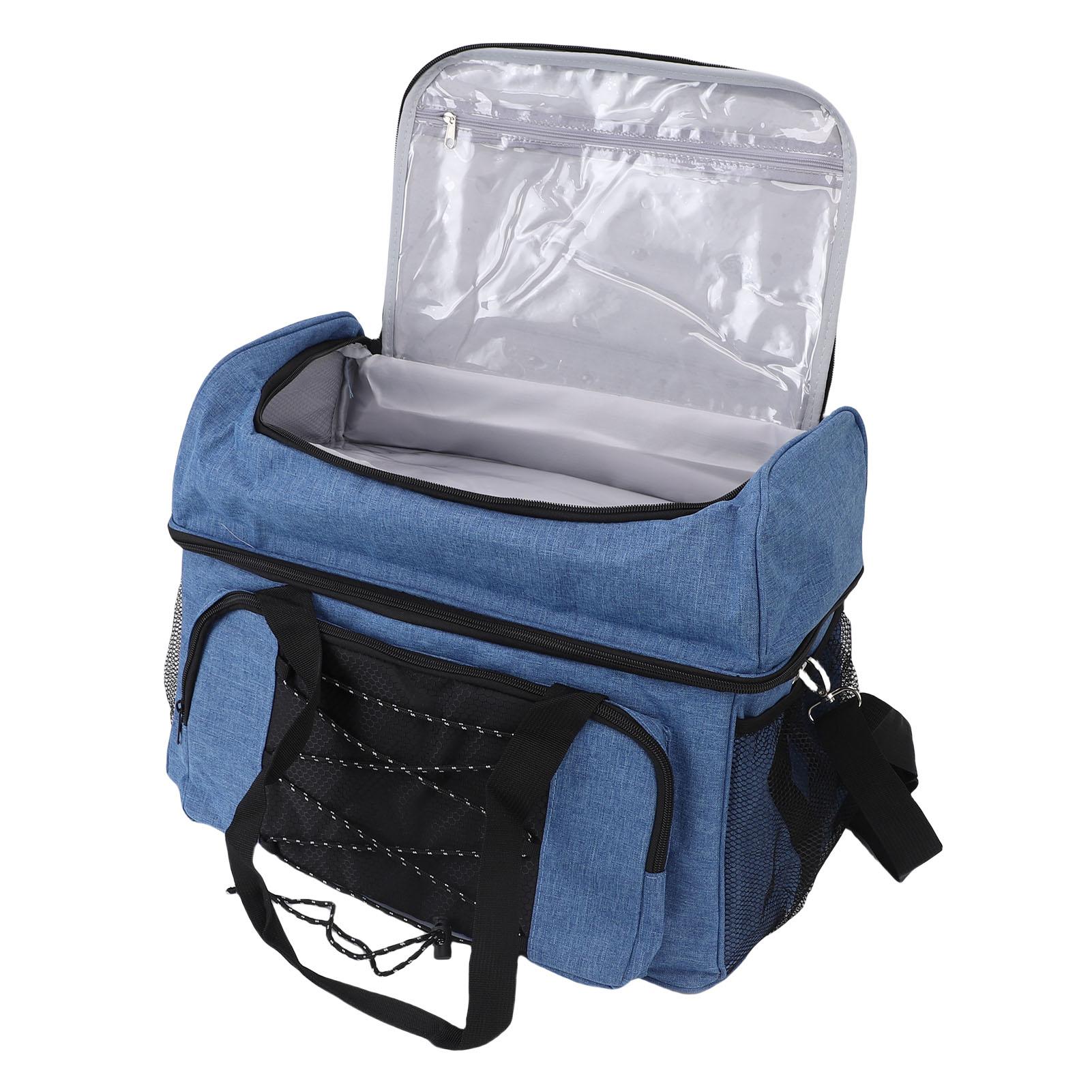 

Сумка для боулинга с мягким держателем Портативная сумка для хранения 2 шаров Регулируемый плечевой ремень Большая вместимость