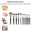 NEW 14Pcs Makeup Brush Set For Girl Soft Bristle Full Face Loose Powder Eyeshadow Brush Professional Cosmetic Brush Makeup Tools