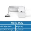 Colorful LED Push Button PC Desktop Switch Motherboard External Power‑On‑Off Button Extension Cable 1.65/5/10M for Home Office