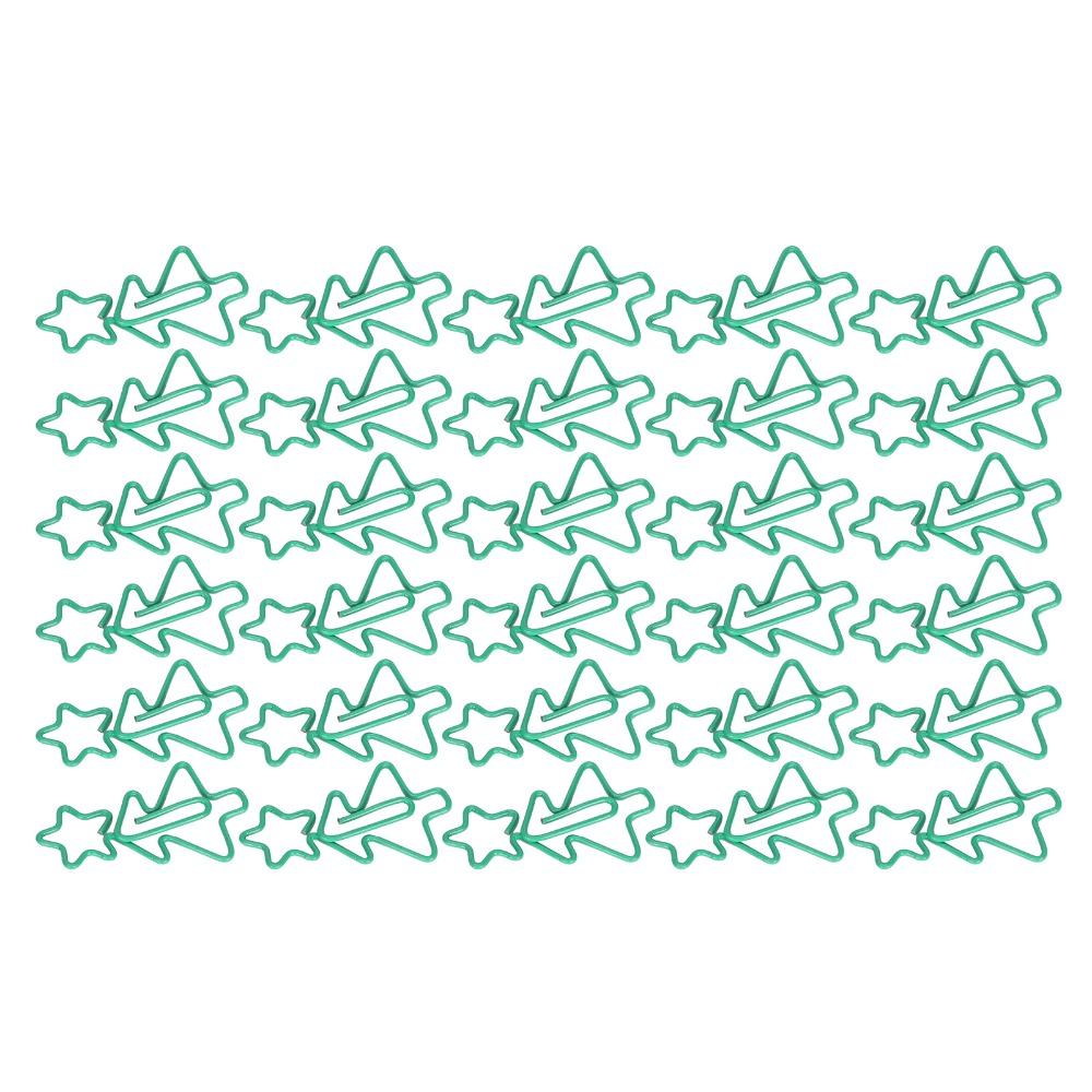 30 Peças Formato de Árvore de Natal Estrela Clips de Papel Verdes Divertidos Clips de Papel Clips Marcadores de Página Marcação de Livro