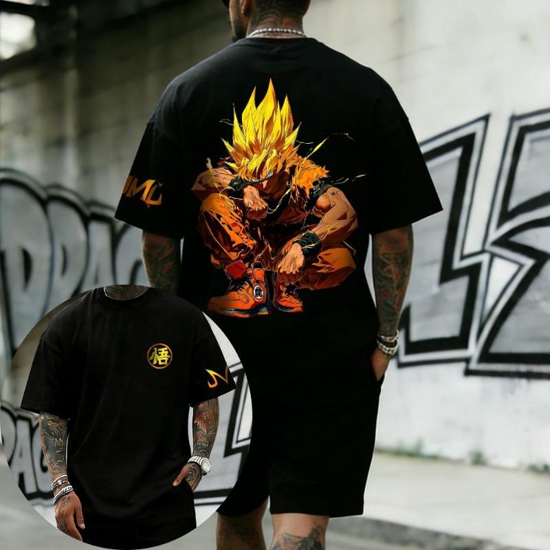 Oversized Cosplay Costume Dragon Ball Piccolo 2026 Summer New Product Harajuku Anime Printed Y2K Hip Hop Casual Unisex T-shirt