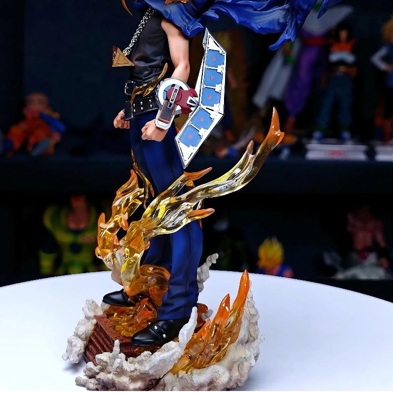 Yugi Muto Figure Dark Game Dimensional Figurine Duel Monsters Action Figures 28cm PVC Statue Collection Ornament Kids Toy Gifts