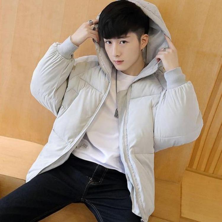 

Warm Thicken Winter Jacket for Men Hooded Parka Coat Cotton Padded Outwear Clothes XXXXL сірий колір