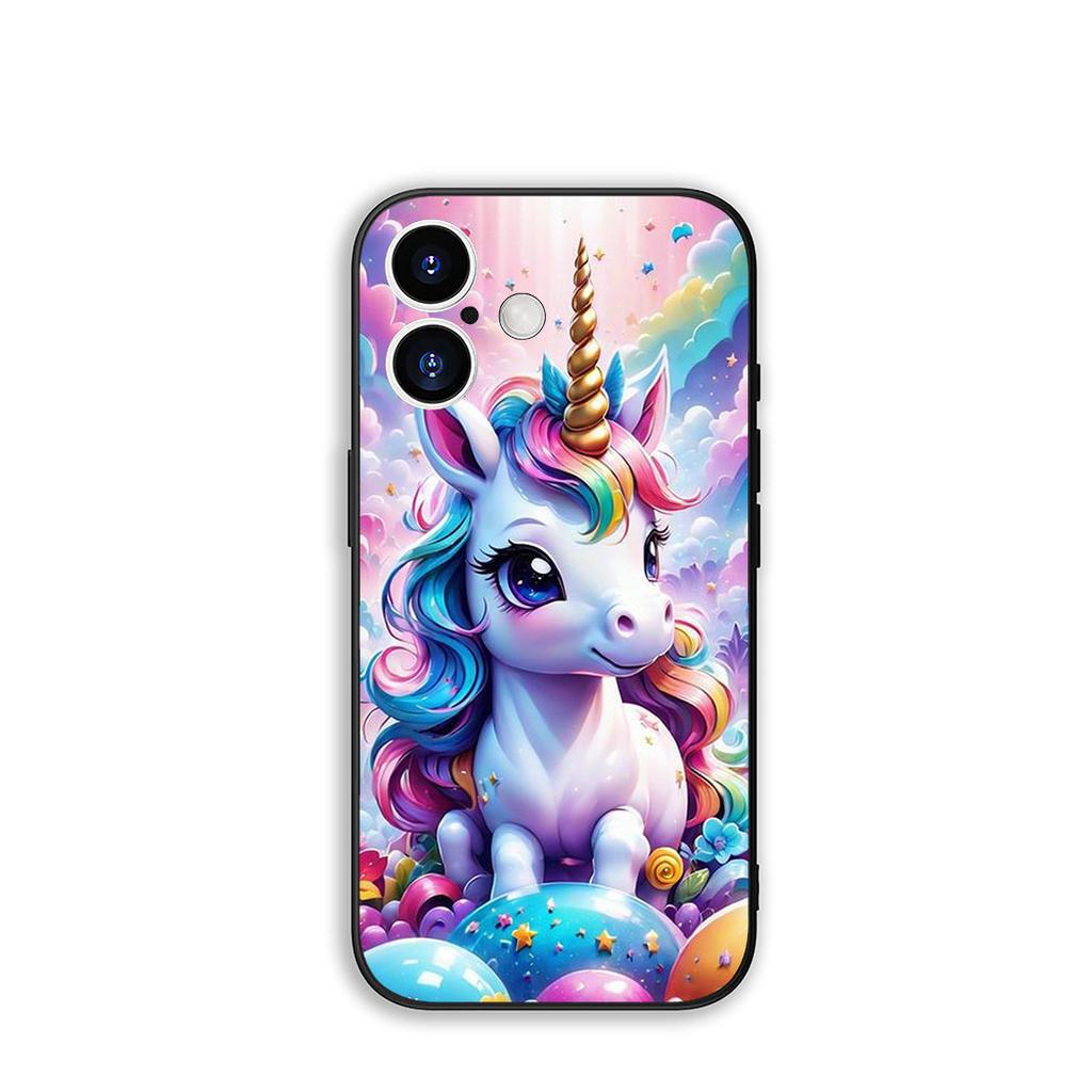 for OPPO A54 A40 A60 A80 A18 A16 A17 A38 A78 A79 A57 A55 A96 A15 A12 Phone Cover Case Wallpaper Unicorn Lovely Poster Casing