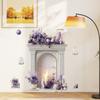 Decorative Floral Arch Wall Sticker Self-Adhesive Removable for Bedroom Living Room Study Background Home Decor