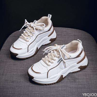 Pantofi casual de student pentru femei, de primăvară, noi, respirabili, cu talpă groasă, cu înălțime sporită, simpli, confortabili, versatili, pantofi sport