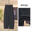 Women's High-Waisted Wool Wide-Leg Pants - Autumn Winter 2025 Bestseller with Velvet Slimming Base.