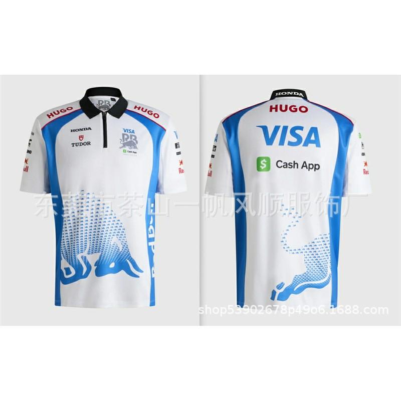 Unisex Off-Road Racing Polo Shirt Short Sleeve Collared T-Shirt Breathable Sporty Casual Fit