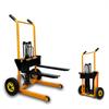 Compact Manual Hydraulic Forklift: Lightweight Foldable Stacker for Lifting and Handling