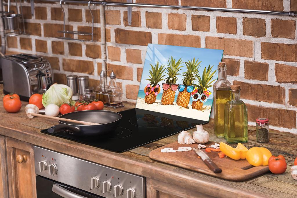 SZKLANA DESKA DO KROEJNIA 30x22 ANANAS